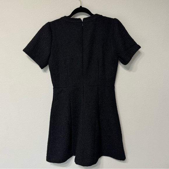 LOFT Black Tweed Fit & flare Short Sleeve Dress Size 2 - Picture 8 of 8